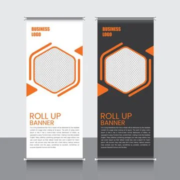 Professional Rollup Banner Vector EPS Stock Illustration