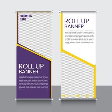 Professional Rollup Banner Vector EPS Illustrazione stock