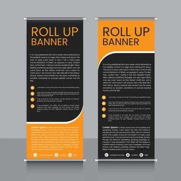 Professional Rollup Banner Vector EPS Illustrazione stock