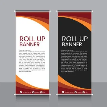 Professional Rollup Banner Vector EPS Illustrazione stock