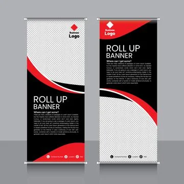 Professional Rollup Banner Vector EPS Illustrazione stock