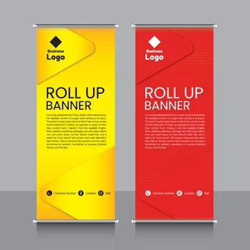 Professional Rollup Banner Vector EPS Illustrazione stock