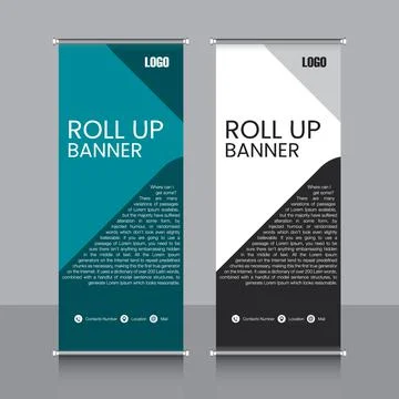 Professional Rollup Banner Vector EPS Illustrazione stock