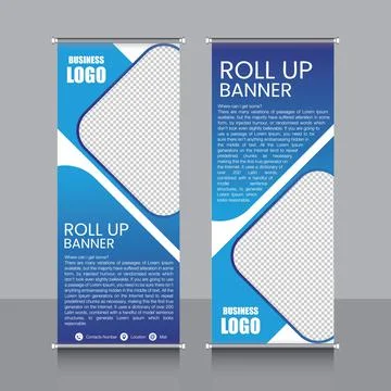 Professional Rollup Banner Vector EPS Illustrazione stock