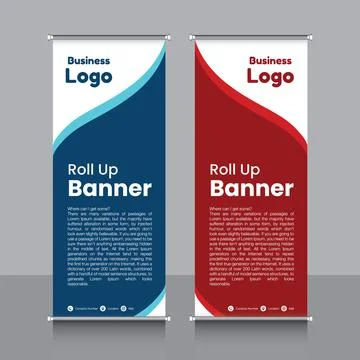 Professional Rollup Banner Vector EPS Illustrazione stock