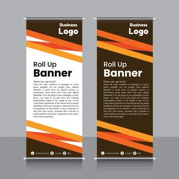 Professional Rollup Banner Vector EPS Stock Illustration