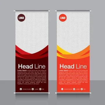 Professional Rollup Banner Vector EPS Illustrazione stock