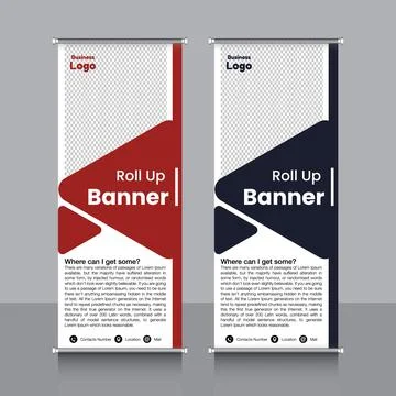 Professional Rollup Banner Vector EPS Illustrazione stock