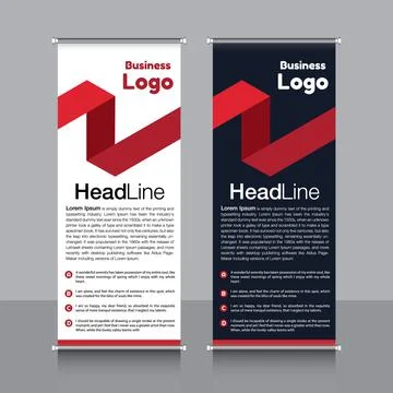 Professional Rollup Banner Vector EPS Illustrazione stock