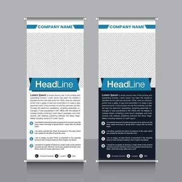 Professional Rollup Banner Vector EPS Illustrazione stock
