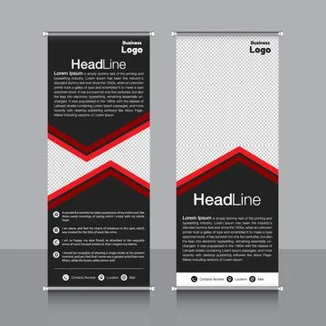 Professional Rollup Banner Vector EPS Stock Illustration