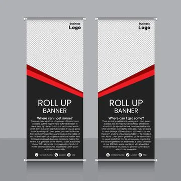 Professional Rollup Banner Vector EPS Stock Illustration