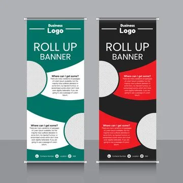 Professional Rollup Banner Vector EPS Illustrazione stock