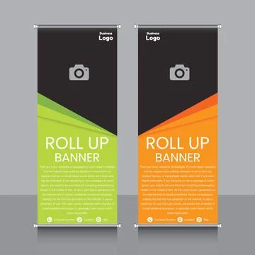Professional Rollup Banner Vector EPS Illustrazione stock