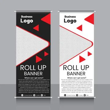 Professional Rollup Banner Vector EPS Illustrazione stock