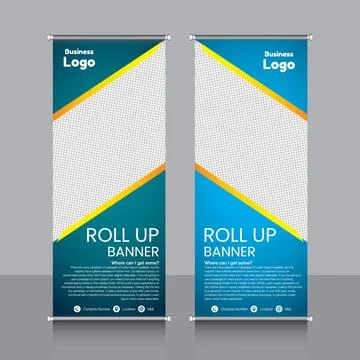 Professional Rollup Banner Vector EPS Illustrazione stock