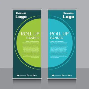 Professional Rollup Banner Vector EPS Illustrazione stock