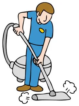 Professional rug cleaner Stock Illustration