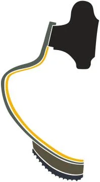 Professional running prosthesis Ilustración de archivo