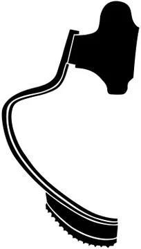 Professional running prosthesis Illustrazione stock