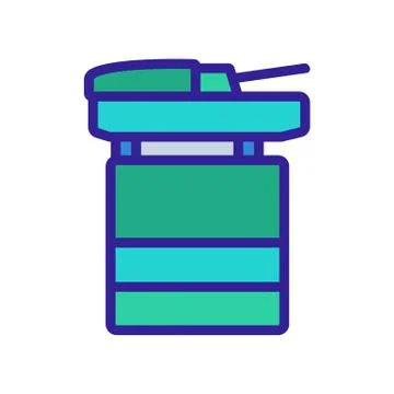 Professional scanner icon vector outline illustration 库存插图