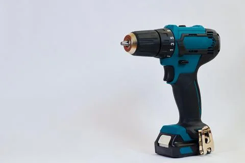 Professional screwdriver for work. Screw driver for screwing screws Stock Photos
