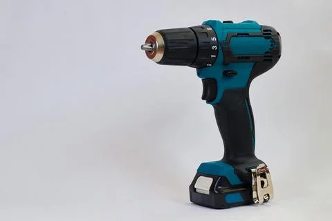 Professional screwdriver for work. Screw driver for screwing screws Stock Photos