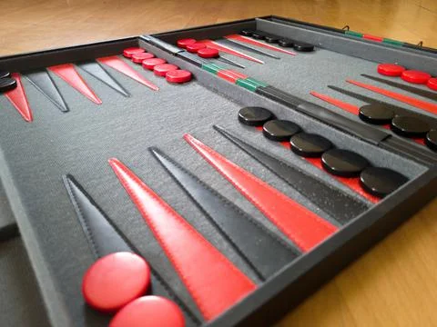 Professional Set of Backgammon Stock Photos