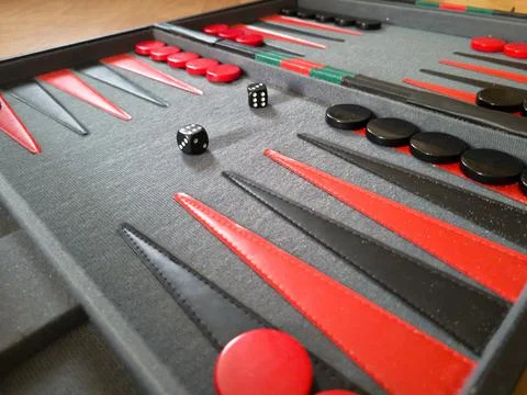 Professional Set of Backgammon Stock Photos