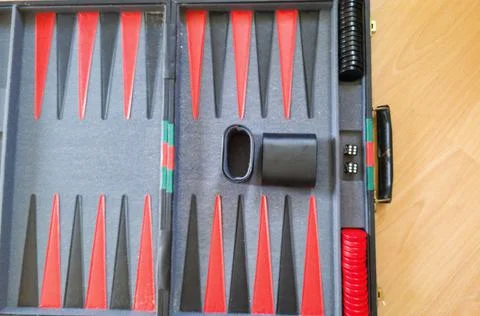 Professional Set of Backgammon Stock Photos