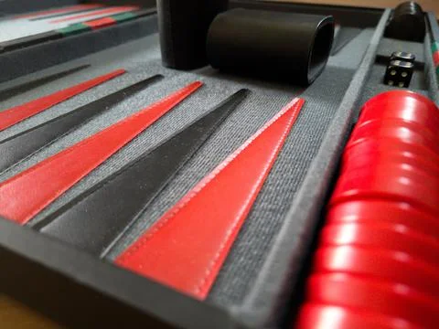 Professional Set of Backgammon Stock Photos