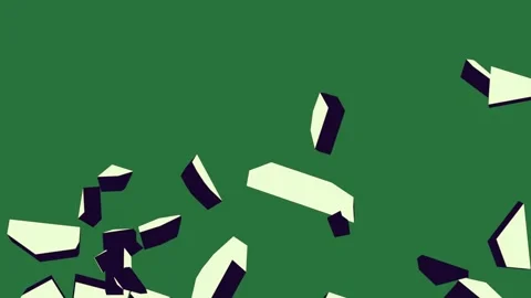 Professional Shards Flying With Papers Element Stock Footage 338017646