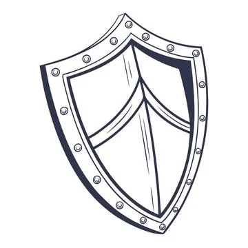 Professional Shield Security Vector Stock Illustration