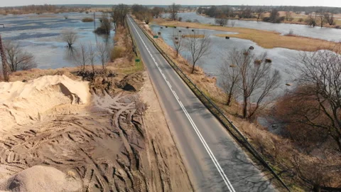 Professional shot from the drone Stock Footage 88390395