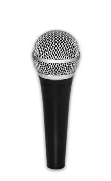 Professional singing microphone Stock Photos