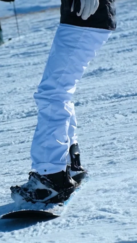 Professional Ski Athletes in Action Vertical Video Stock-Footage 334879457