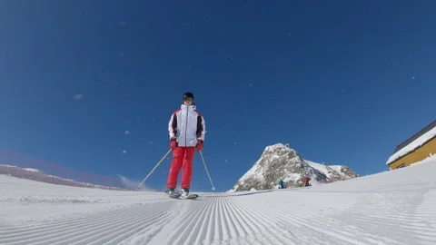 Professional skier Stock Footage 149598608
