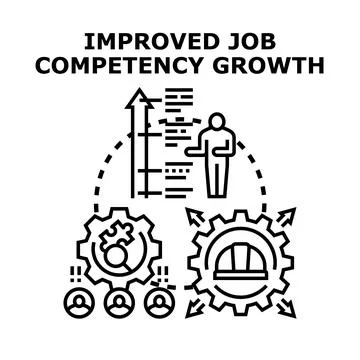 Professional skill development for career advancement Stock Illustration