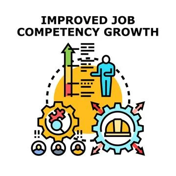 Professional skill development for career advancement Stock Illustration