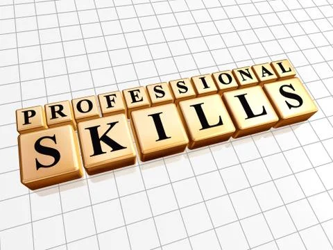 Professional skills Stock Illustration