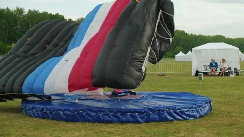 Professional Skydiver Participates in Competition. Objective To land on target Stock Footage 196202930