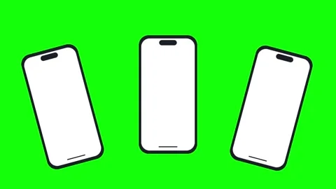 Professional Smartphones Green Screen Element Video stock 343928562