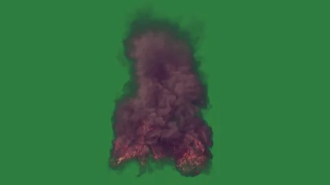 Professional Smoke Animated Green Screen Element Stock Footage 338015631