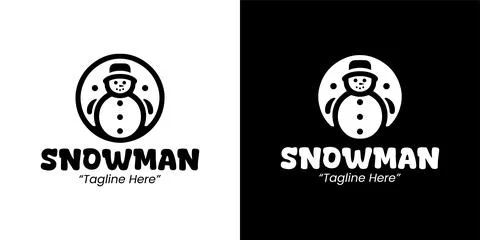 Professional Snowman Logo イラスト素材
