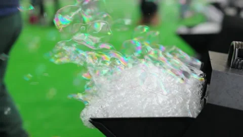 Professional soap bubble machine for parties and events 動画素材 263893141