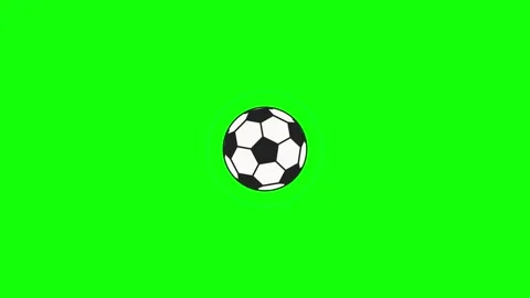 Professional Soccer Dynamic with Ball Green Screen Element Video stock 336956791