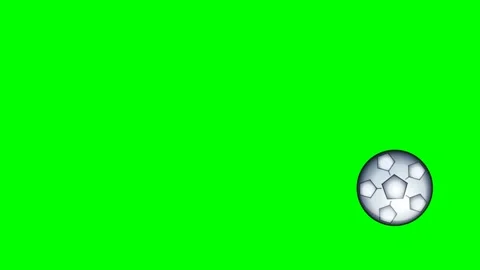 Professional Soccer Dynamic with Ball Green Screen Element Video stock 336959019