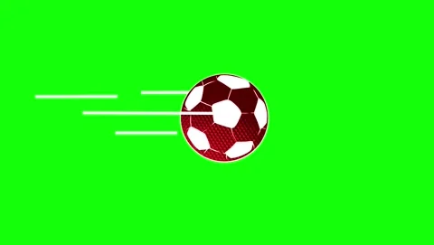 Professional Soccer Flying Green Screen Element Stock Footage 337052320
