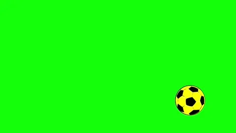 Professional Soccer Flying Green Screen Element Video stock 337099516