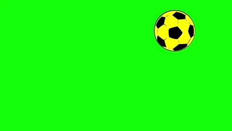 Professional Soccer Flying Green Screen Element Video stock 337099520